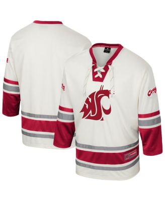 Colosseum - Men's Cream Washington State Cougars Puck Proud Fashion Hockey Jersey