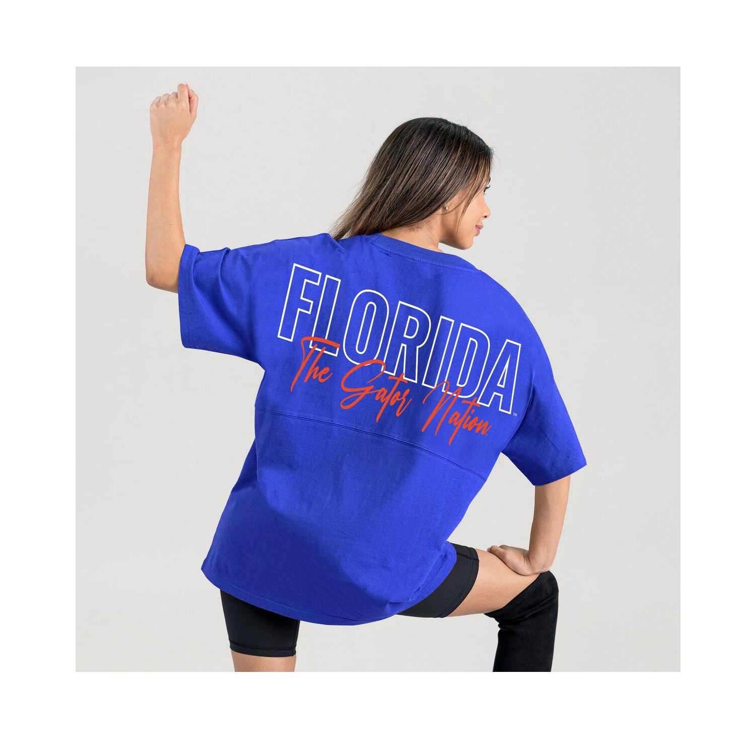 Women's Royal Florida Gators Oversized Back at Ya T-Shirt