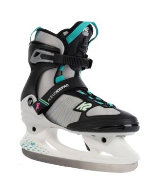 Alexis Ice Pro White Grey Teal Womens Ice Skates