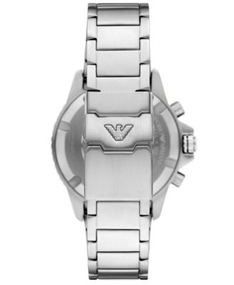 Men's World Explorer Solar-Powered Chronograph Stainless Steel Watch, 43.5mm