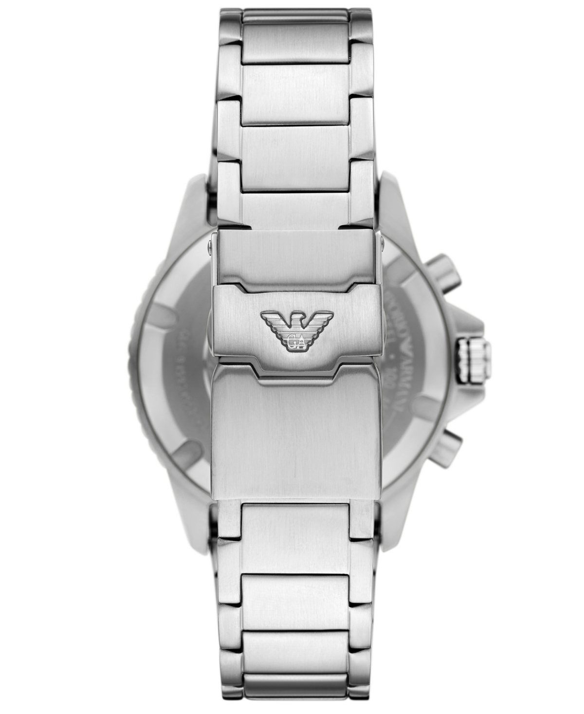 Emporio Armani Men's World Explorer Solar-Powered Chronograph Stainless Steel Watch, 43.5mm