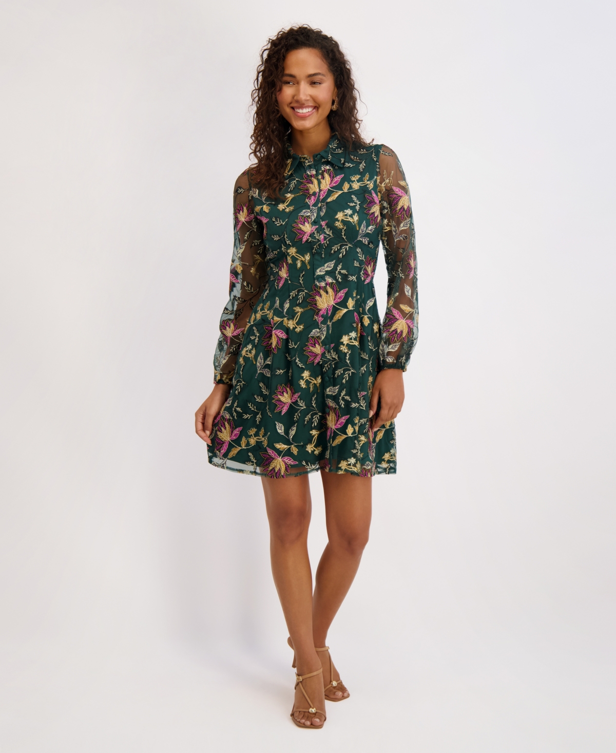 kensie Women's Collar Dress