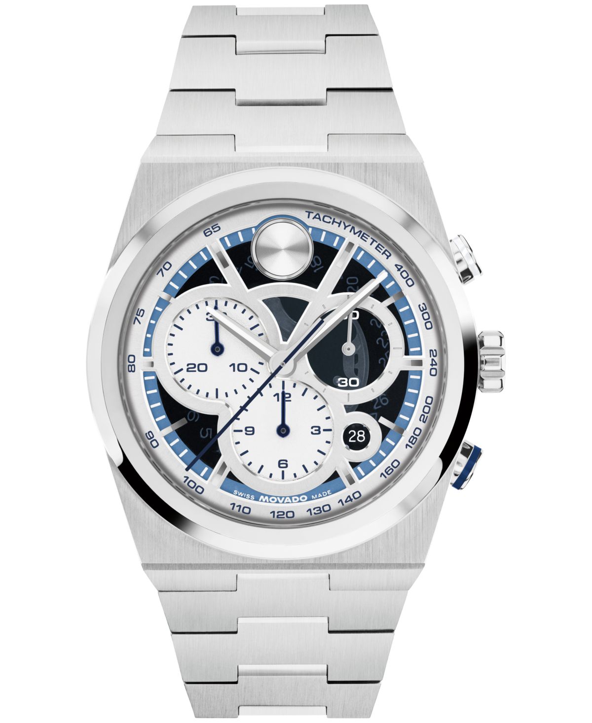 Мужские швейцарские кварцевые часы Bold Quest Chrono из нержавеющей стали, 40 мм