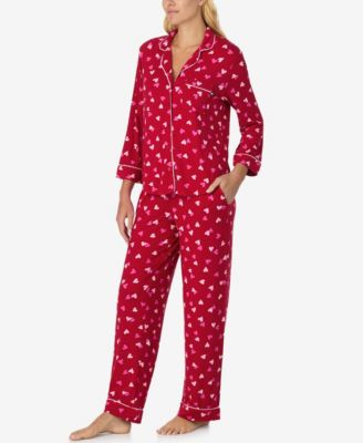 Women's 2-Piece Sleepwear 3/4-Sleeve Top and Pajama Pants Set