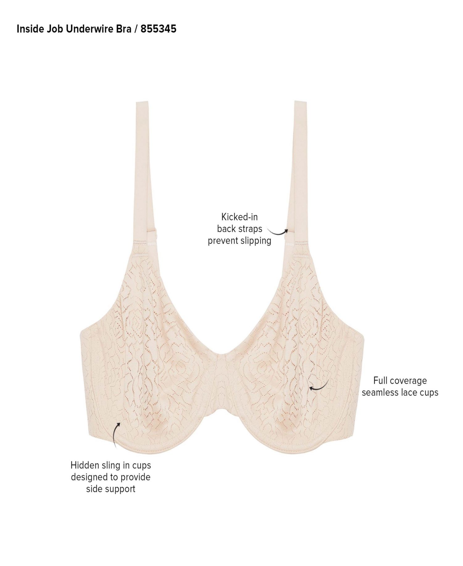 Women's Inside Job™ Full-Coverage Underwire Bra