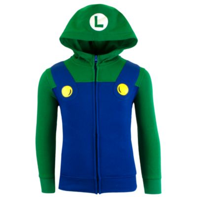 Boys Nintendo Bros. Costume Zip Up Hoodie