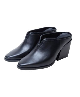 SHELLEY Women's Mid-Height Stack Heel Western Mule