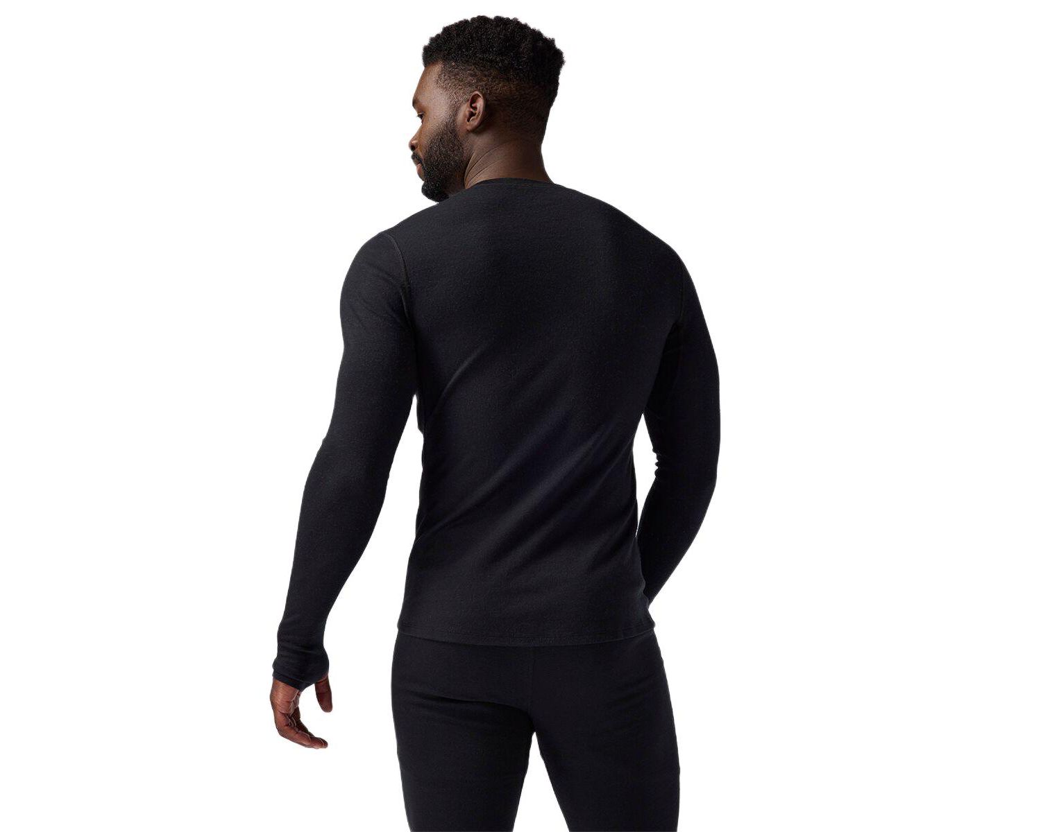 Men's Cedars RWS Merino Mid-Wt Baselayer Crew Top Midweight Long Underwear Tops