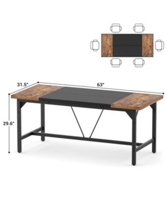 63 x 31.5 inches Computer Desk, Sturdy Large Office Desk, Premium 2 Person Long Desks