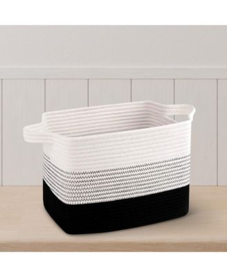 Set of 3 Woven Cotton Rope Storage Baskets – Soft, Durable, Machine Washable