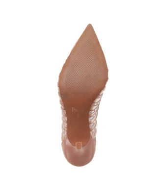 PAOLA | Mesh Beaded Satin Stiletto Pump