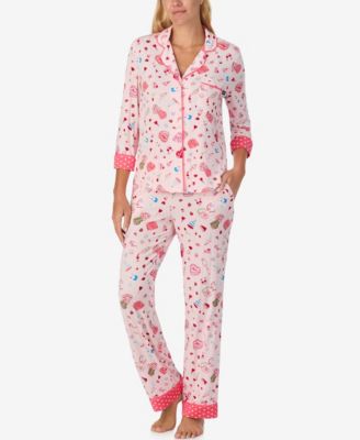 Women's 2-Piece Sleepwear 3/4-Sleeve Top and Pajama Pants Set