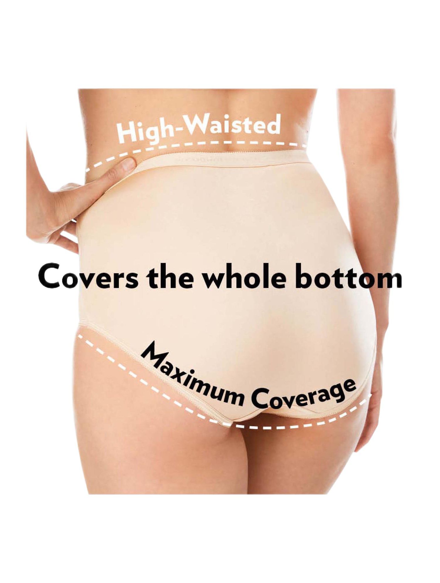 Women's Cotton Spandex Leak-Proof Brief 2-Pack