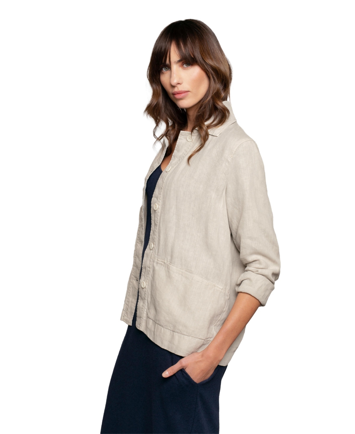 Celtic & Co. Women's Linen Boxy Jacket