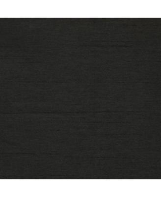 100% Polyester Glacier Balance Temperature Solid Faux Silk Blackout Grommet Curtain Panel 52" x 84" Black