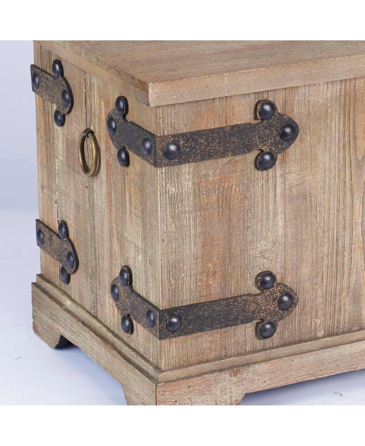 Household Essentials Decorative Trunk, Victorian, Small, Chinese Fir Wood
