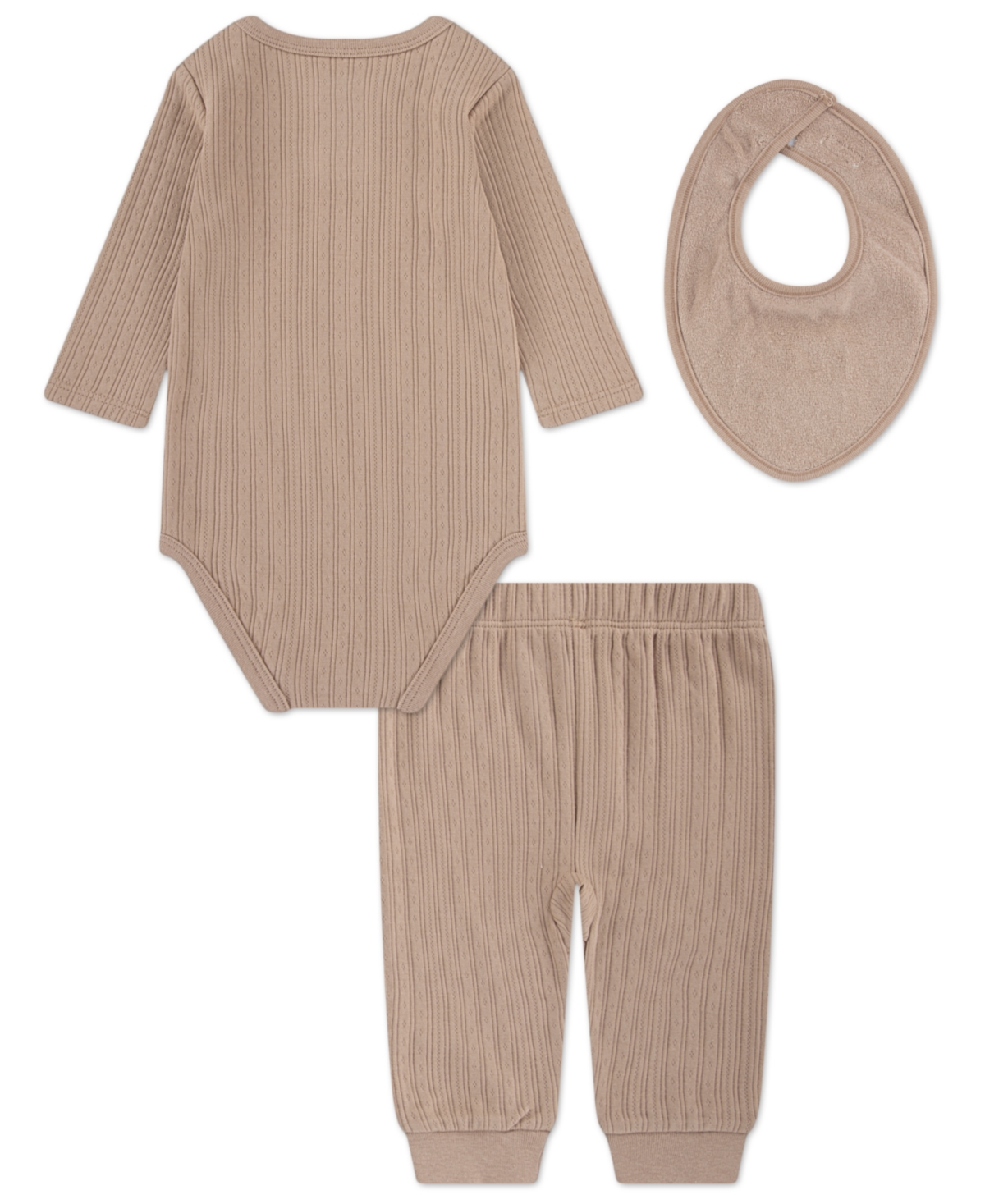Huggies Baby Boys 3-Piece Long-Sleeve Bodysuit, Pants and Bib Set