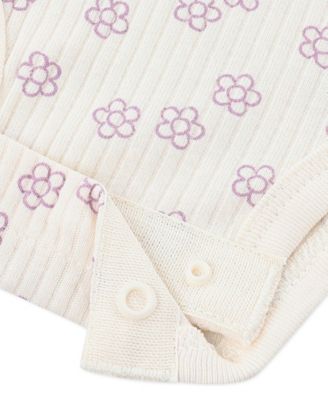 Baby Girls' Floral Jacket, Bodysuit and Pants, 3-Piece Set