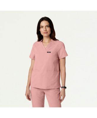 Women's Helia 3-Pocket Classic Notched V-Neck Scrub Top