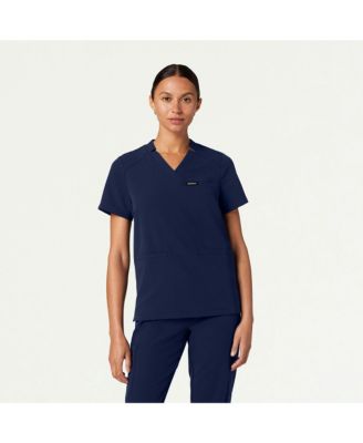 Women's Helia 3-Pocket Classic Notched V-Neck Scrub Top
