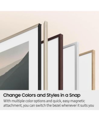 VG-SCFF75TKBZA 75" Modern Teak Customizable Bezel Frame Accessory