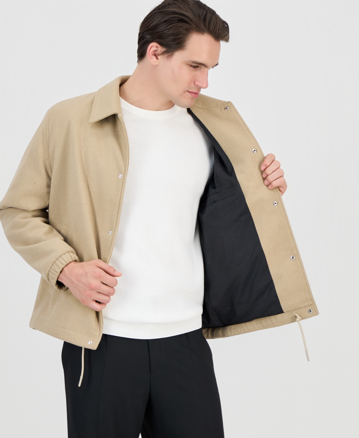 Hugo Boss Men's Baksi Slim-Fit Coach Jacket