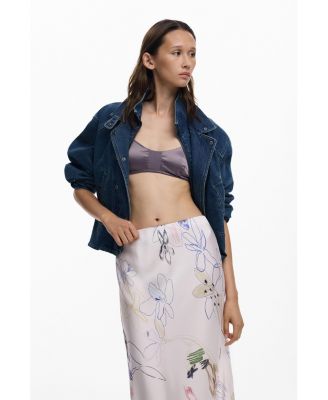 Women's Long skirt with strokes