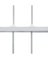 Shadow Stripe 1.5" Rod Pocket Tailored Valance for Windows 82" x 12" White