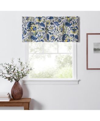 Regency Straight 3" Rod Pocket Valances for Windows 50" x 15" Blue