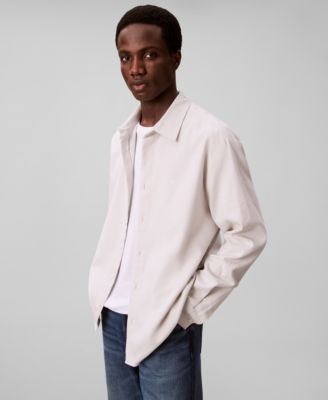 Calvin Klein - Men's Melange Flannel Classic-Fit Shirt