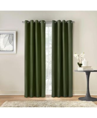 Alpine Blackout Premium Stylish and Functional Grommet Curtain Panel 52" x 95" Olive