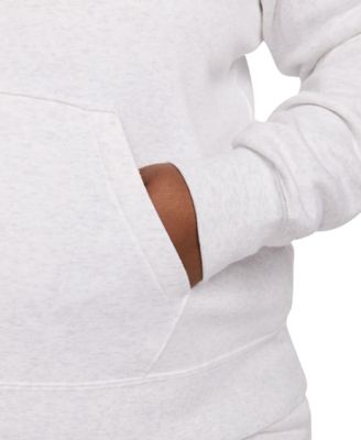 Plus Size Active Sportswear Club Hooded Fleece Sweatshirt