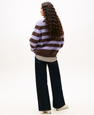 Women's Mock Neck Badge Sweater