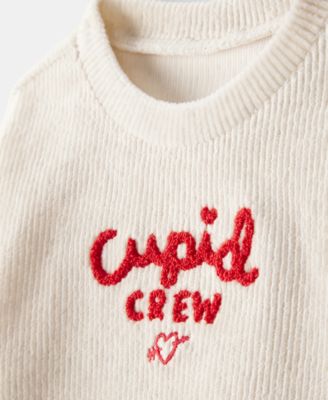 Baby Girls' or Baby Boys' Cupid Crew T-Shirt and Pants, 2-Piece Set
