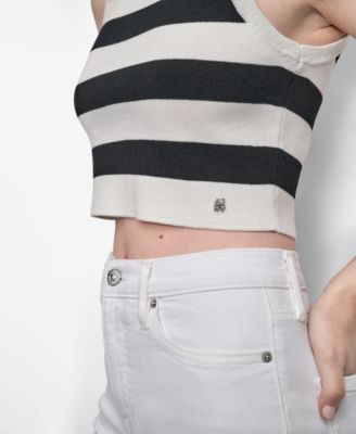 Women's Cropped Sleeveless Sweater