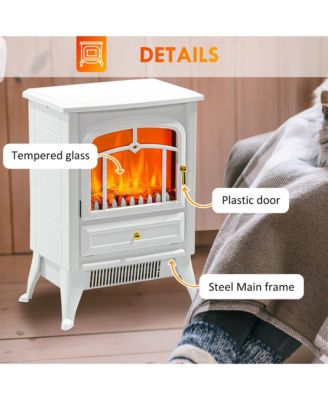 Electric Fireplace Heater with Realistic LED Flames