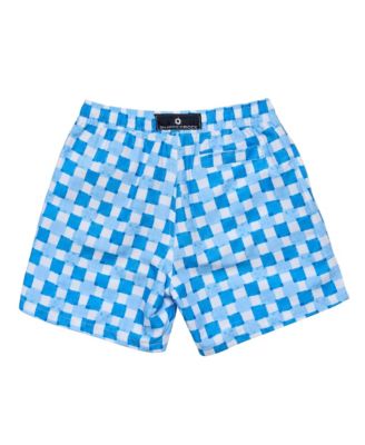 Little Boys 4-20 Ocean Grid Swim Short