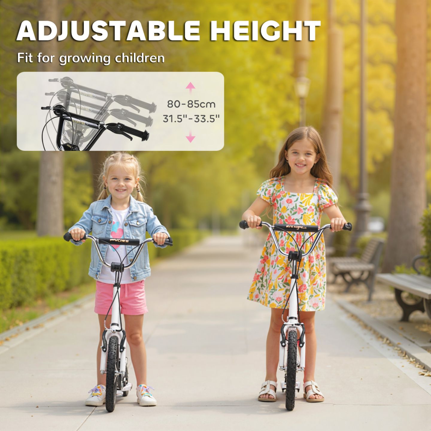 Детская игрушка Aosom Youth Scooter with Dual Brakes and Adjustable Handlebar, 220 lbs Capacity, Ages 5+ — фото 5