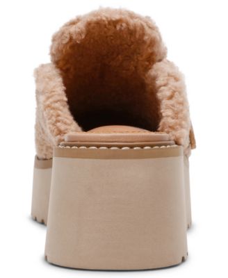 Women's Cozy Buckle Platform Clogs