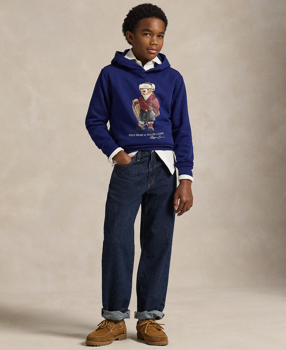 Polo Ralph Lauren Big Boys Bear Fleece Hoodie