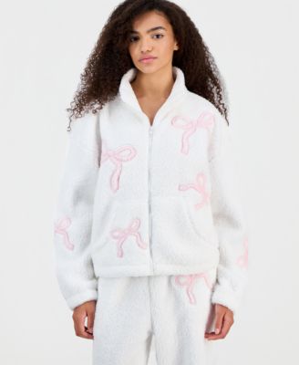 Juniors' Sherpa Fleece Zip-Up Jacket