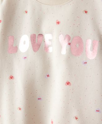 Girls' Toddler 2T-5T DayDream Heart Long-Sleeve Sweatshirt