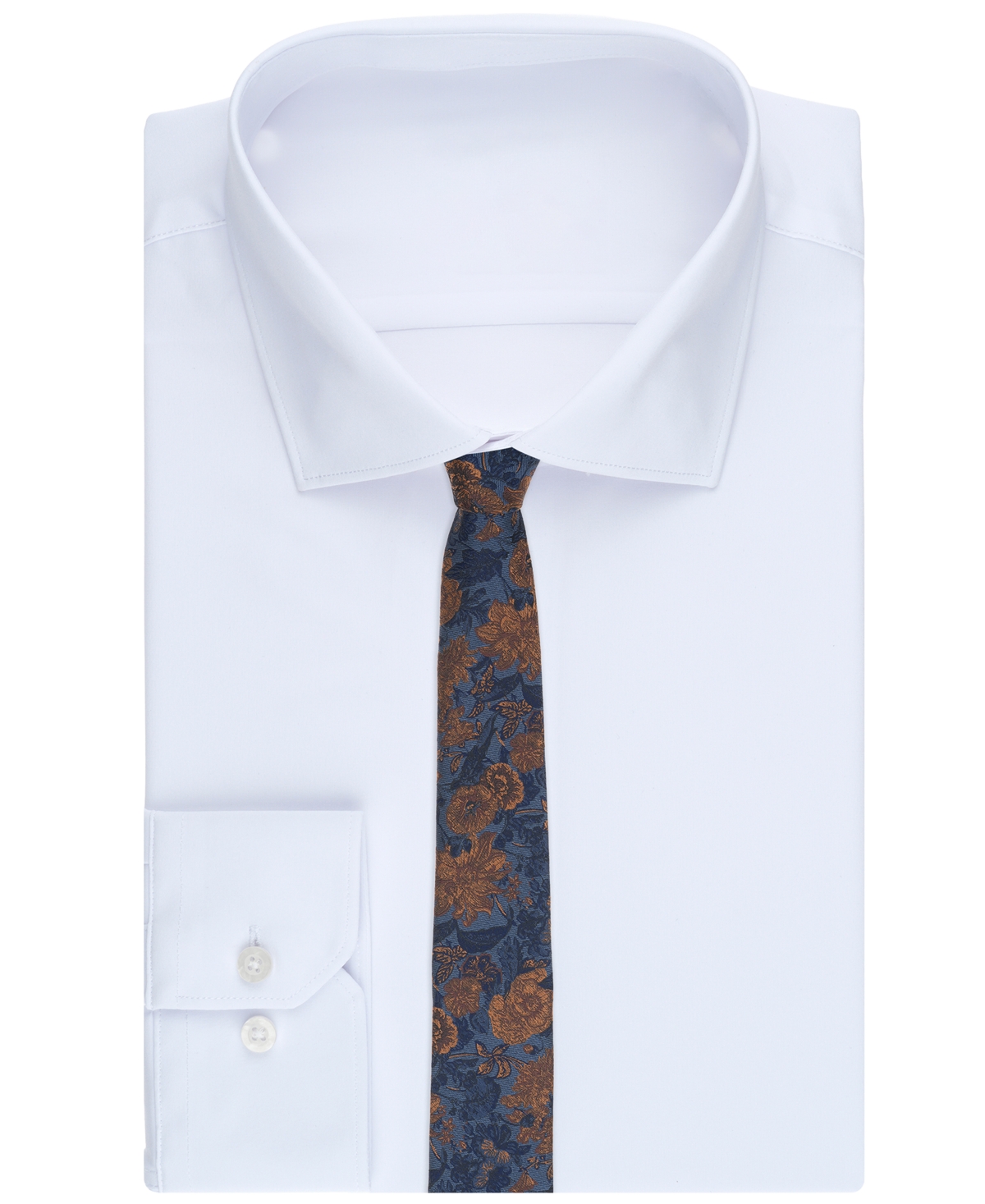Bar Iii Men's Easton Floral Tie, Macy's Exclusive In Blue