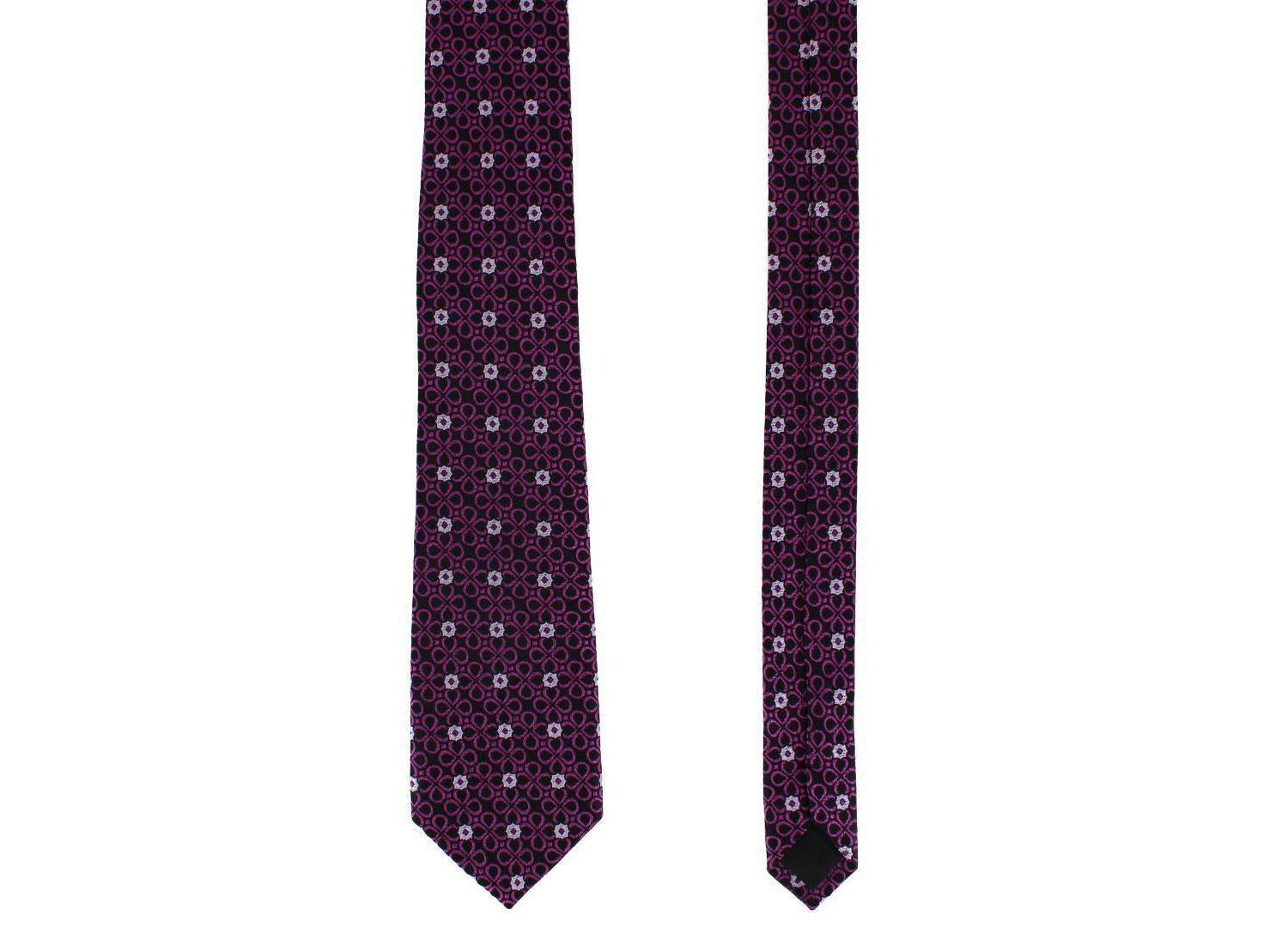 Men's Basil Bubble Floral Business Novelty Silk Necktie