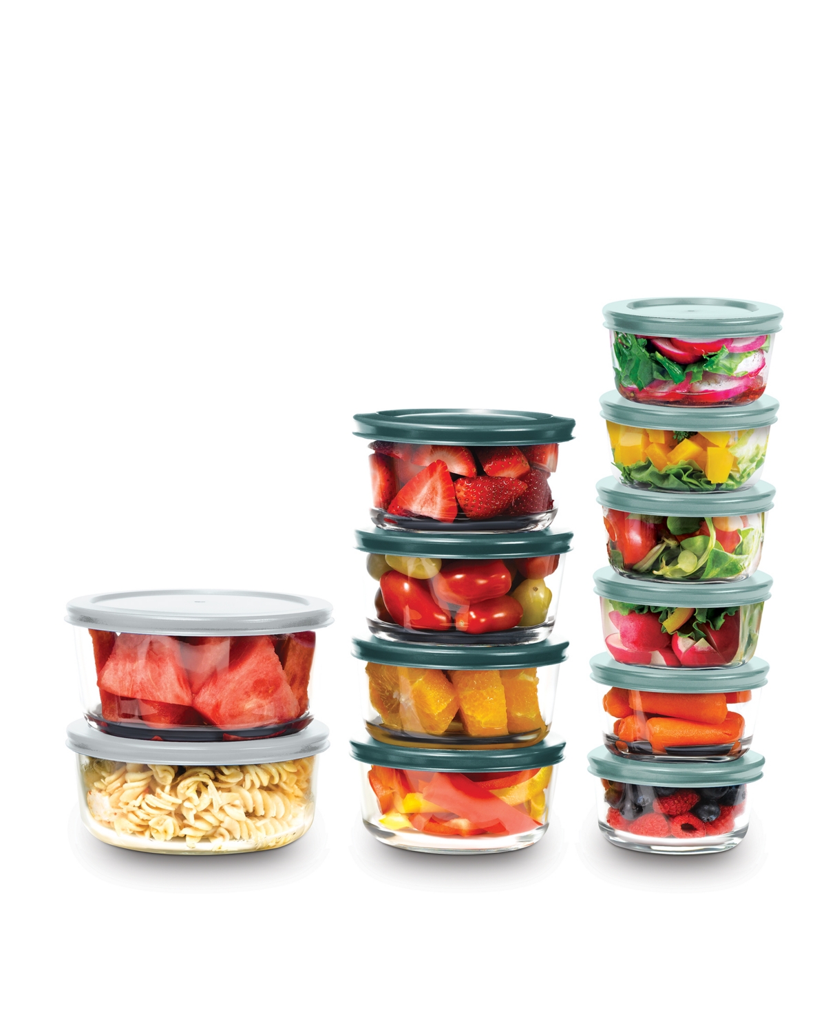 Art & Cook 24 Pc Glass Containers In Blue