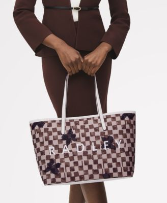 Southwell Gardens Check Large Open Top Tote Bag