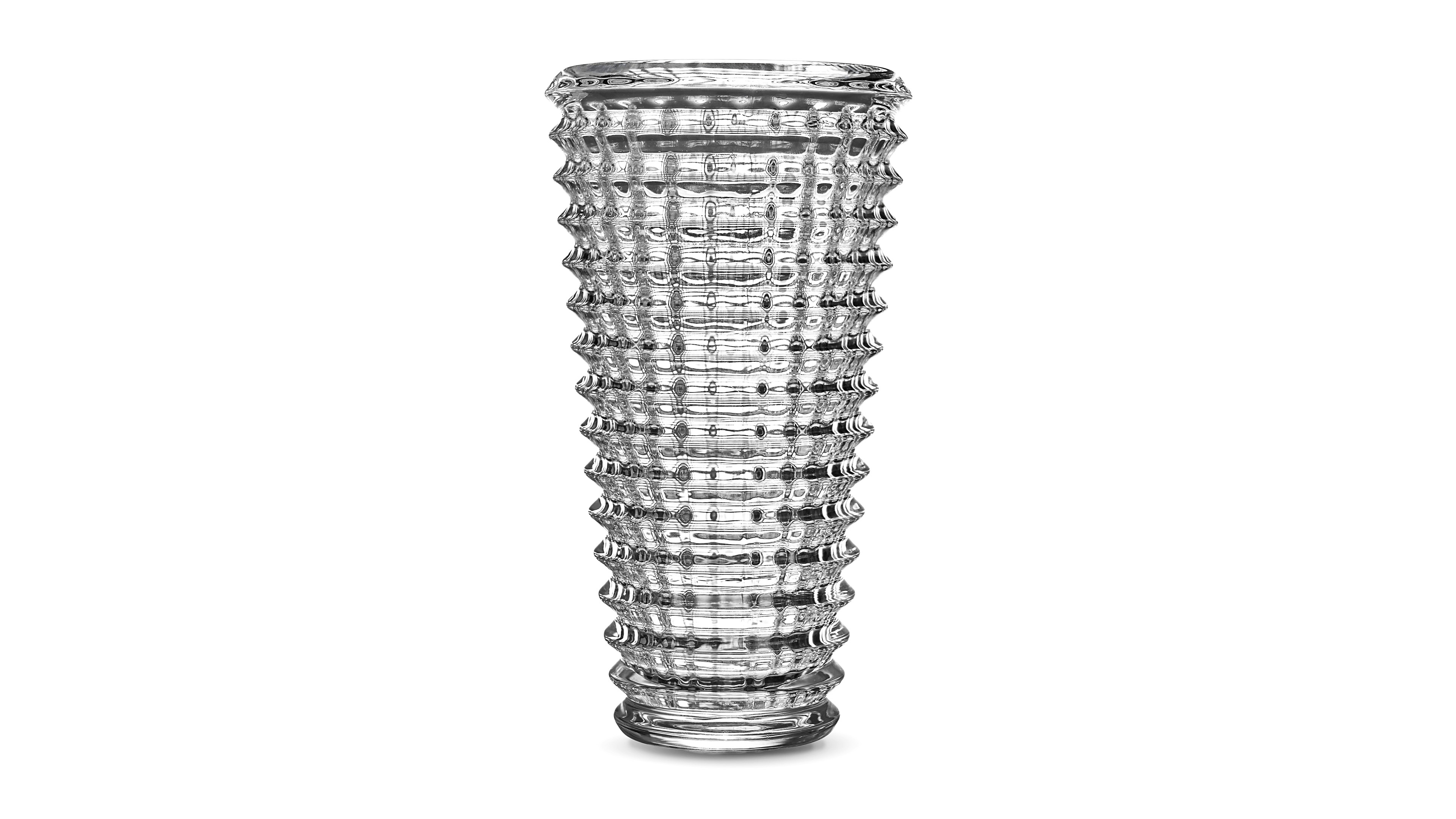 Philip Whitney Strata Textured Geometric Surface Vase