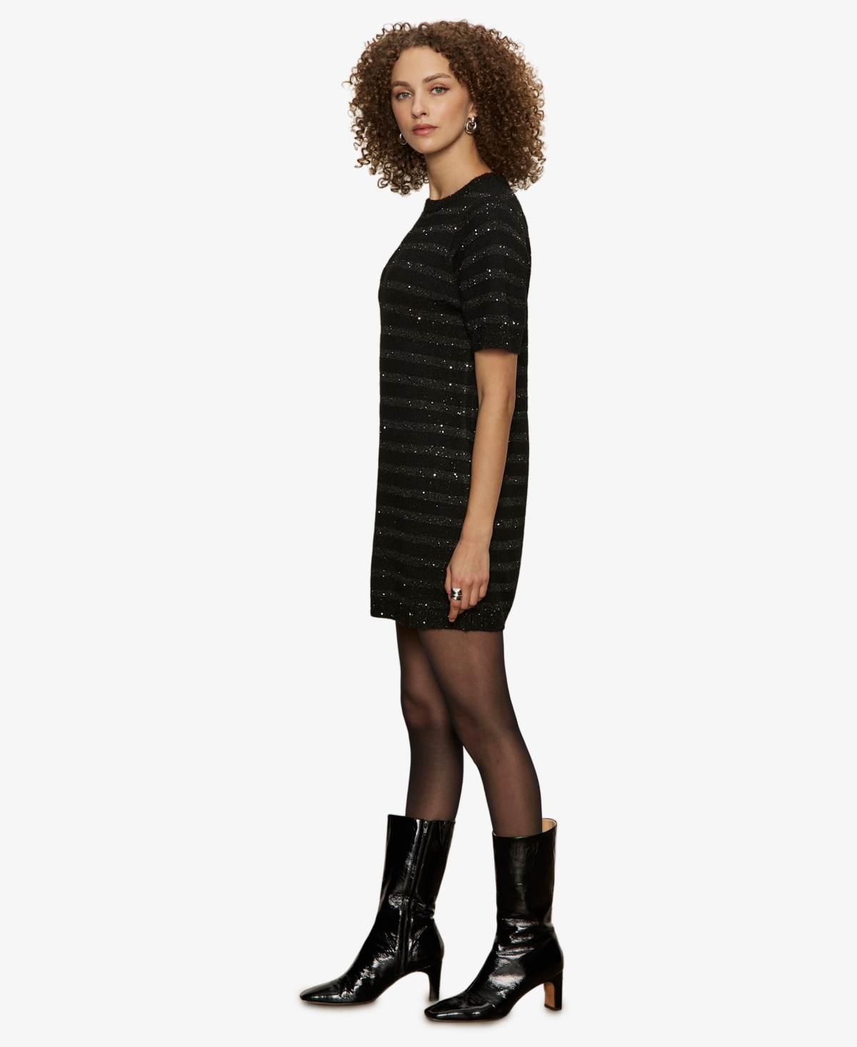 Sanctuary Women's Shine T-shirt Sweater Dress In Black