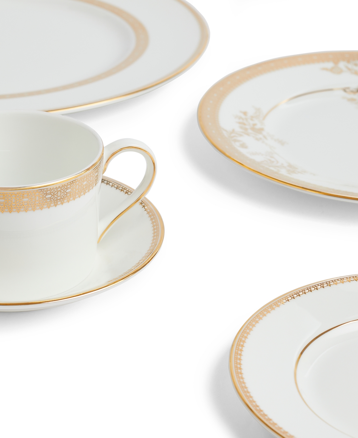 Vera Wang Wedgwood Dinnerware, Lace Gold 10 Piece Set