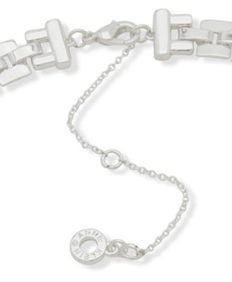 Cubic Zirconia Baguette Stone Linked Chain Necklace